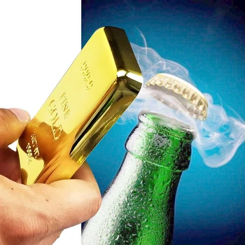 Кюлчета злато Отварачка за бутилки ABS Метален Магнит за отваряне на бутилка за бира Ръчно кюлчета Злато Отварачка за бутилки, Кухненски Прибори и Аксесоари за бар