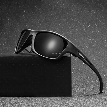 Класически Модерен Реколта Квадратни Поляризирани Слънчеви Очила Мъжки Луксозни Маркови Дизайнерски Пътни Спортни Слънчеви Очила За Шофиране Нюанси Точки
