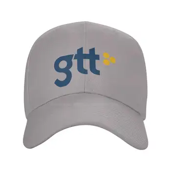 Логото на GTT Communications, модерен висококачествен деним, шапка, вязаная капачка, бейзболна шапка
