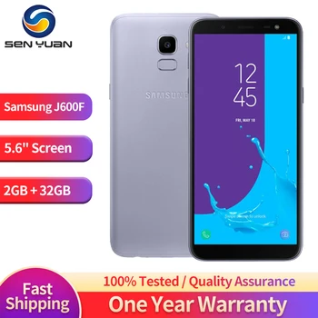 Оригинален Samsung Galaxy J6 J600F LTE 4G Мобилен телефон с две SIM карти 5,6 