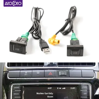 Авто RCD510 Радио 4-Пинов USB Ключ Кабел-Адаптер за VW Golf MK6 Jetta 5 MK5 Rabbit Scirocco за Audi Skoda САМ си Тегли Кабели