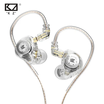 Ушите KZ EDX PRO, Двойни Магнитни Динамични Слушалки, Музикални тапи за уши Hi-FI Слушалки с Кабел, Спортна Слушалките с Шумопотискане