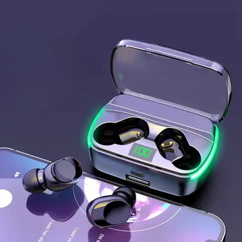 Bluetooth-слушалки Tws 5.3 ниска латентност, слот за слушалки, слушалки, Цветни led светлини, безжични слушалки в ушите