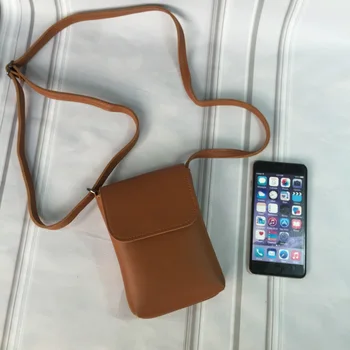 Корейската версия на новата универсална ретро чанта за мобилен телефон, дамски чанта от изкуствена кожа, замяна чанта за телефон