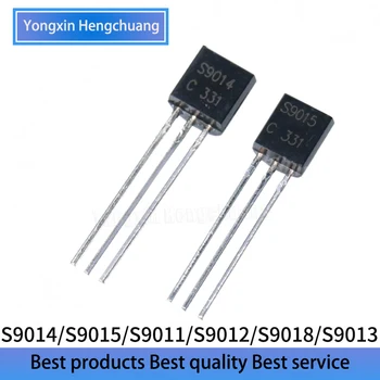50ШТ Транзистор S9014 S9015 S9011 S9012 S9018 S9013 сила транзистор TO-92