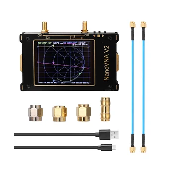 Анализатор векторна 3G мрежи, с екран от 3.2 инча S-A-A-2 NanoVNA V2 Антена Анализатор на къси вълни за измерване на HF VHF UHF Дуплексерный Филтър