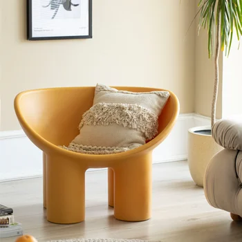 Скандинавски едноспален двоен разтегателен диван, фотьойл, стол-слон, стол за почивка, хол, Балконная окото, червен Стол за крака във формата на слон, Творчески стол INS
