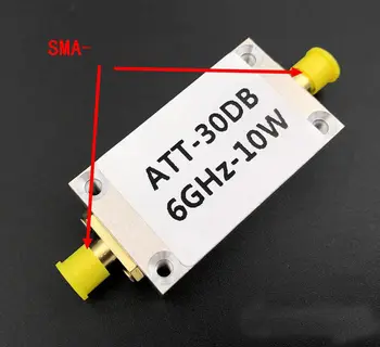 10 W 0-6 Ghz 30 db радиочестотни инвалидизиращи SMA, фиксиран инвалидизиращи, Работа с електромера, парсера спектър