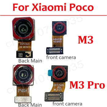 Оригиналната задна предна камера за Xiaomi Mi Poco M3 Pro M3Pro, обърната към задната страна на челен модул камера за селфи