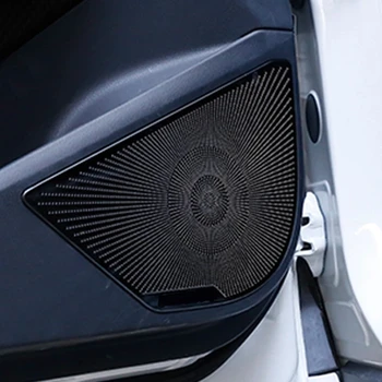 За Toyota CHR C-HR 2016 2017 2018 Вътрешната врата на колата от неръждаема стомана аудио говорител Рамка за високоговорителя Довършителни аксесоари