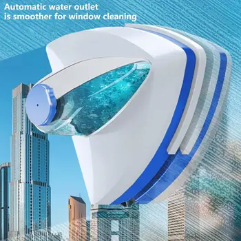 Четка за миене на стъкла на прозорци, спестявайки разходите за труд на инжектиране на вода, богат на функции двустранна магнитна четка за почистване на стъкло високо ниво