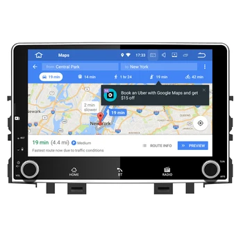RoverOne Android 8,0 Автомобилна Мултимедийна Система За Kia Rio KX Cross 2017 2018 Стерео Радио GPS Навигация мултимедиен плейър PhoneLink