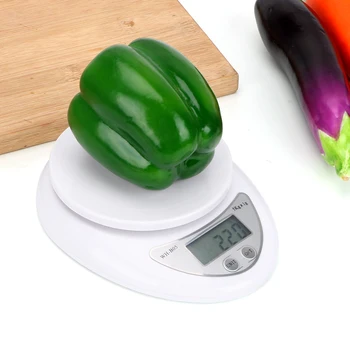 Steelyard Кухненски инструмент Кухненски везни Баланс За измерване на теглото на LCD Цифрови везни Електронни-5000 г/1 г 1000 г/0,1 g Хранителни везни