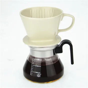Креативна чаша за филтриране на кафе за еднократна употреба от бял Порцелан, капково кафе филтър за ръчно заваряване, Керамични здрава фуния за кафе филтър