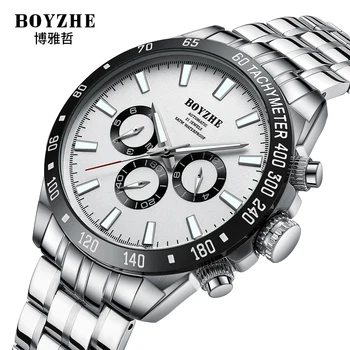 Boyzhe Fashion Man Многофункционални механични часовници с турбийоном мъжки 5ATM водоустойчив светещи напълно автоматични механични часовници