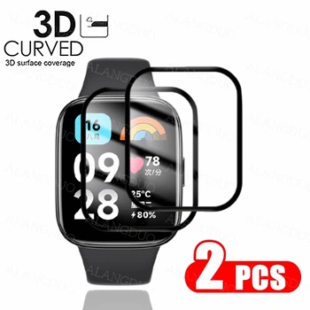 2 ЕЛЕМЕНТА 3D Извити Защитно Фолио за екрана Xiaomi Redmi Watch 3 Active Global/2 Lite/Mi Watch Lite 3 Защитно Фолио От Керамично Стъкло
