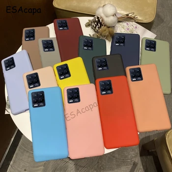 За OPPO Realme 8 pro калъф ярки цветове силиконови калъфи за телефони Realme 8 pro matte мека делото от TPU Capa