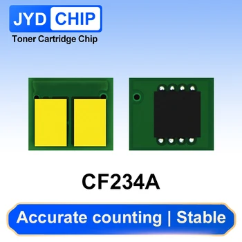 Чип на тонер CF234A 34A CF234 A за HP LaserJet M106w M134a M134nw M134fn Останалата част на чип касета за принтер 9,200 Страница