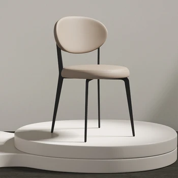 Италиански маса за хранене, стол за Домашно Модерен минималистичен дизайнерски стол с облегалка, стол за хранене на масата, скандинавски малко столче за хранене
