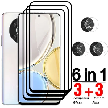 Закалено Стъкло 6 в 1 За Huawei Honor Magic4 Lite С Пълно Покритие Защитно Фолио за Екрана Магията на 4 Lite, Защитно Стъкло 4Lite