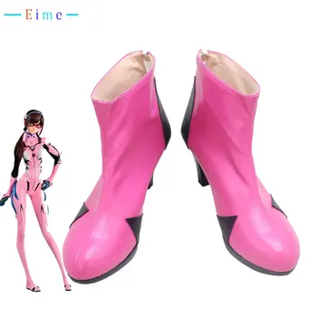 Обувки за cosplay Mari Makinami, обувки за cosplay от ЕВА, обувки от изкуствена кожа, подпори за карнавал за Хелоуин, изработени по поръчка