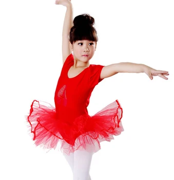 Гимнастически Трика, Детско Танцово рокля на Ярки цветове, Рокля пакетче, Танцови Костюми, Балет Танцови от 3 до 7 години