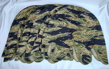10ШТ Войната във Виетнам американската АРМИЯ Камуфлаж в ивица с тигър M1 Калъф за шлем от creative възпроизвеждат Военен