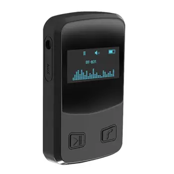 5,0 Приемник OLED аудио адаптер 3.5 mm Aux хендсфри за автомобилната/домашна стерео система 5,0 Приемник OLED аудио адаптер 3.5 mm Aux хендсфри за автомобилната/домашна стерео система 4