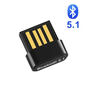 USB Bluetooth 5 1 Ключ 5.1 Адаптер без драйвер Usb Bluetooth Приемник BT Предавател aptx Мини Адаптер за Windows 7/8/8.1/11