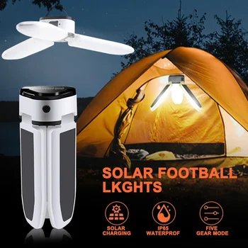60 Led Соларни Лампи За Къмпинг На Открито USB Акумулаторна Лампа Преносима Сгъваема Лампа Туристическа Палатка Авариен Фенер