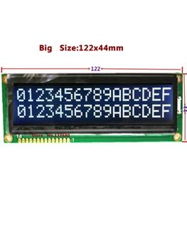 5V 1602 16X2 Голям LCD модул с бели шрифт на черен фон HD44780 ST7066 Еквалайзер с Чип 14P Дисплей паралелен порт