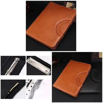 Многофункционална папка формат А4, чанта с цип от изкуствена кожа за лаптоп, бизнес пътувания
