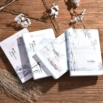 Персонални творчески дневник формат А5 в китайски стил, е с цветна страница, снимка, Бележник, ученическа списък, Дневен ред, Бележник, дневник