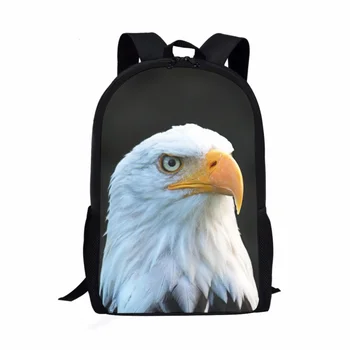 Ученически чанти с 3D принтом Cool Eagle за момчета, раница за ученици, Чанта за момичета, благородна класическа чанта за пътуване