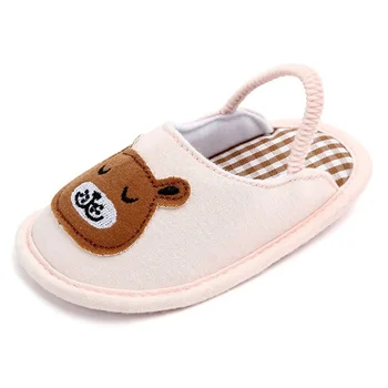 Kruleepo/ сандали с анимационни модел за новородени момичета, анимационни чехли за момчета, детски меки памучни първите проходилка