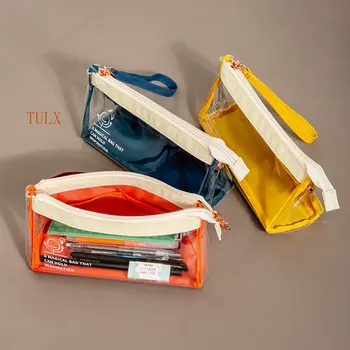 Скъпа чанта за канцеларски материали TULX, корейски, канцеларски материали, канцеларски kawaii, канцеларски материали, чанта за моливи, пеналы, сладък молив случай