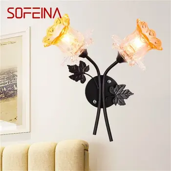 Стенни лампи SOFEINA Модерни и креативни led аплици във Формата на Цвете за Дома, Спални